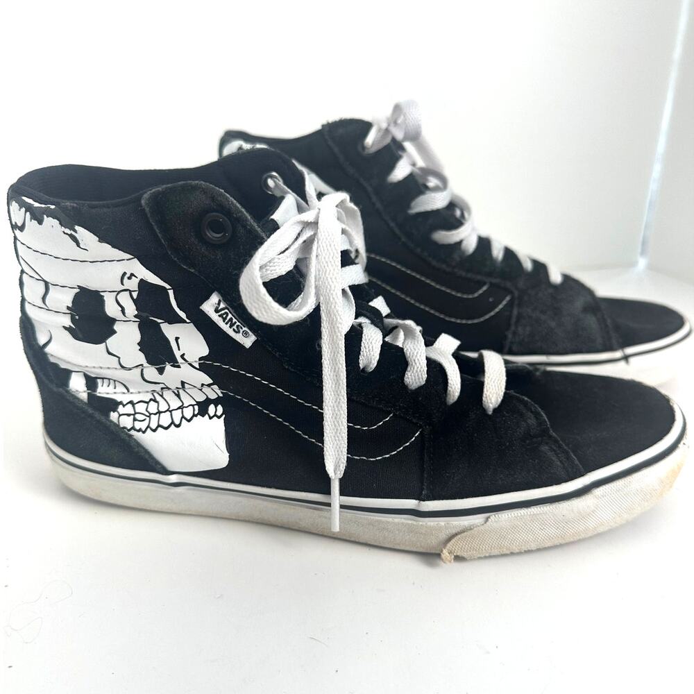 Size 6.5 Vans Sk8 Filmore High top Hi Skull Sneakers